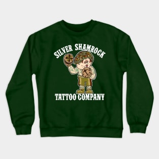 Silver Shamrock Tattoo Company Irish Kewpie Boxer Shop Shirt Crewneck Sweatshirt